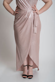 Rochie plus size roz ocazie