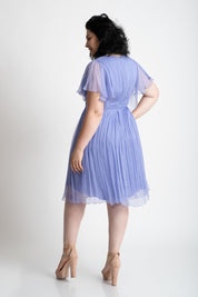 Rochie din matase, lavanda