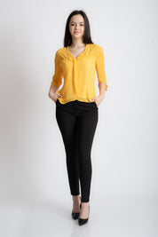 Bluza din viscoza galbena