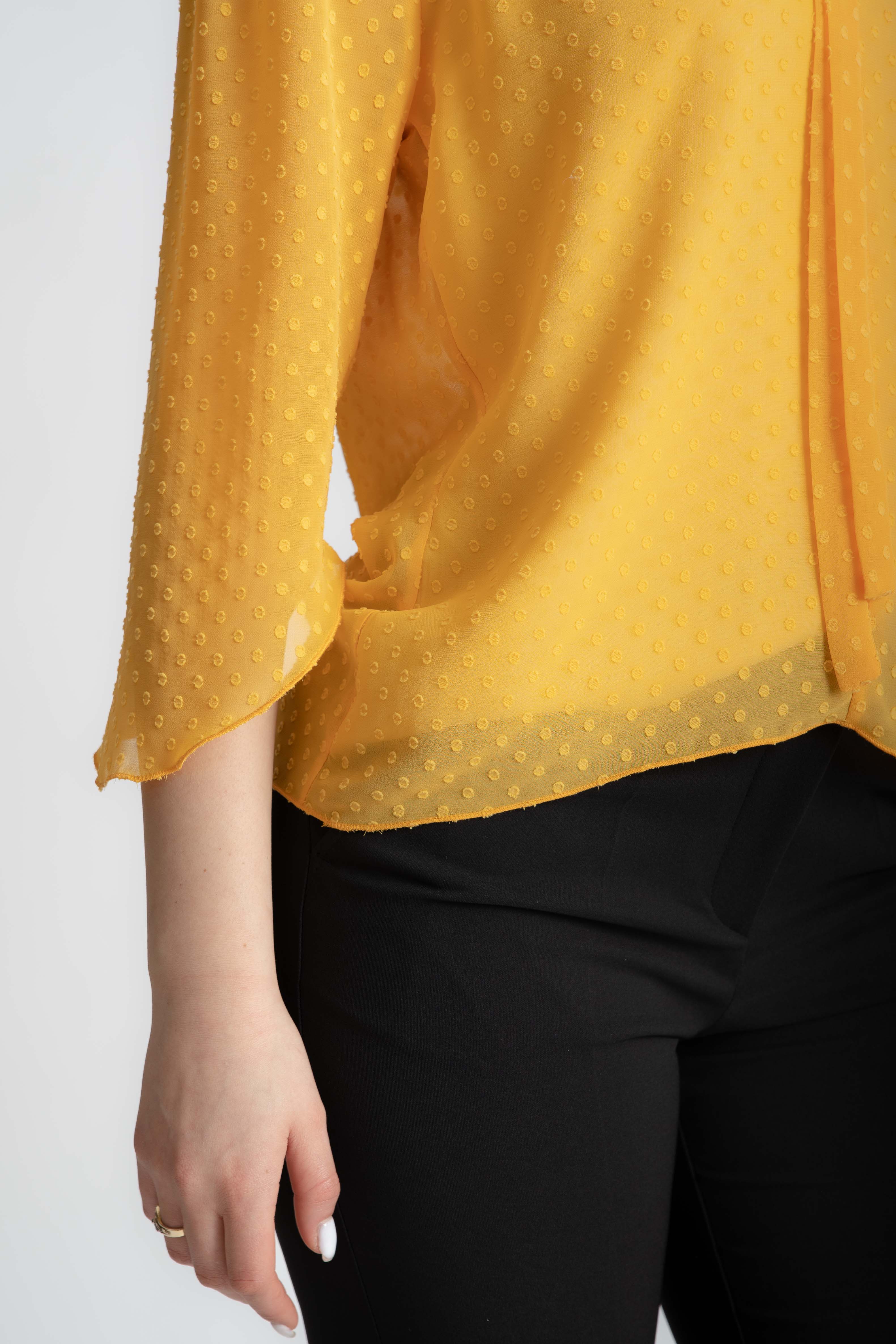 Bluza din viscoza galbena