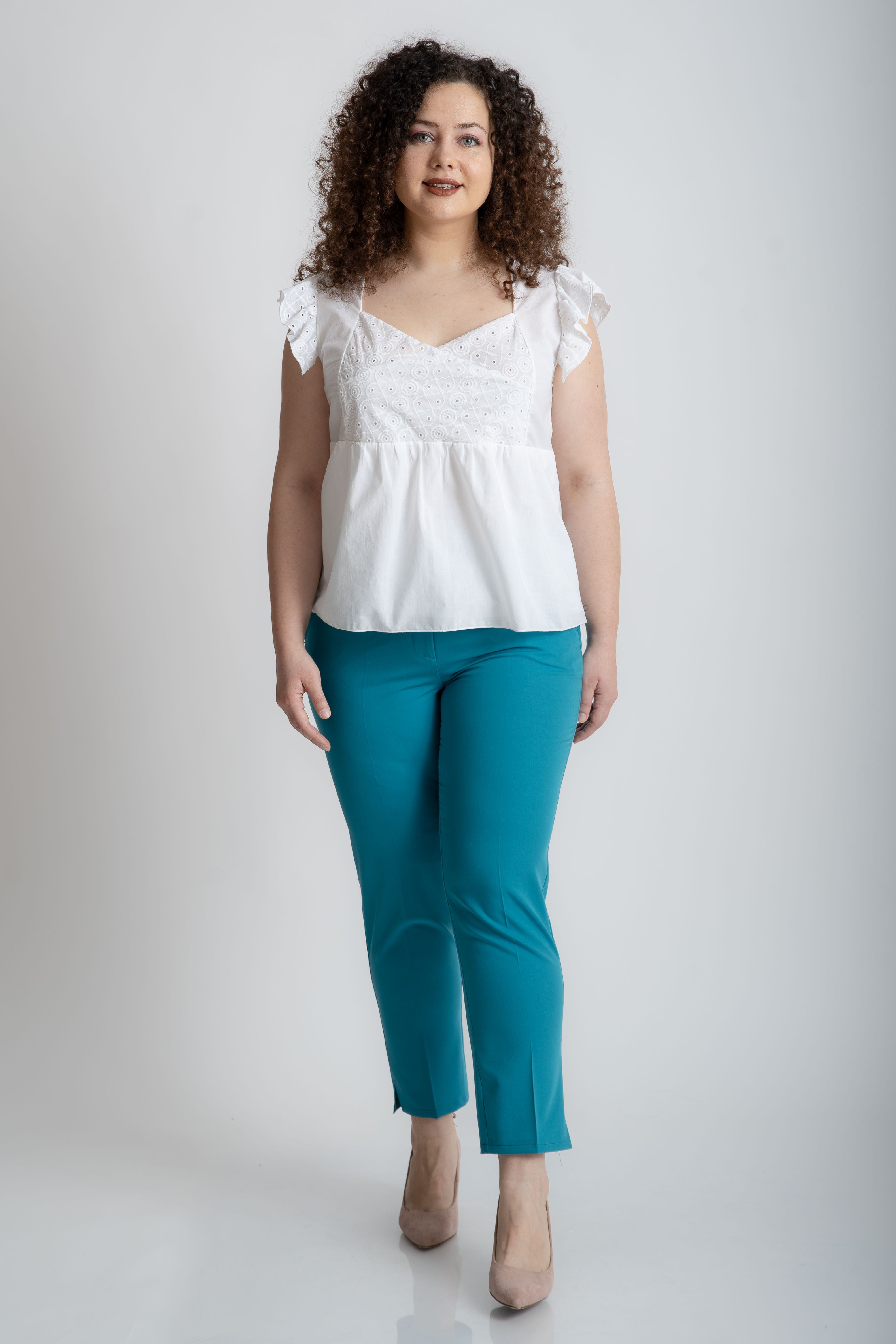 Bluza din bumbac alba