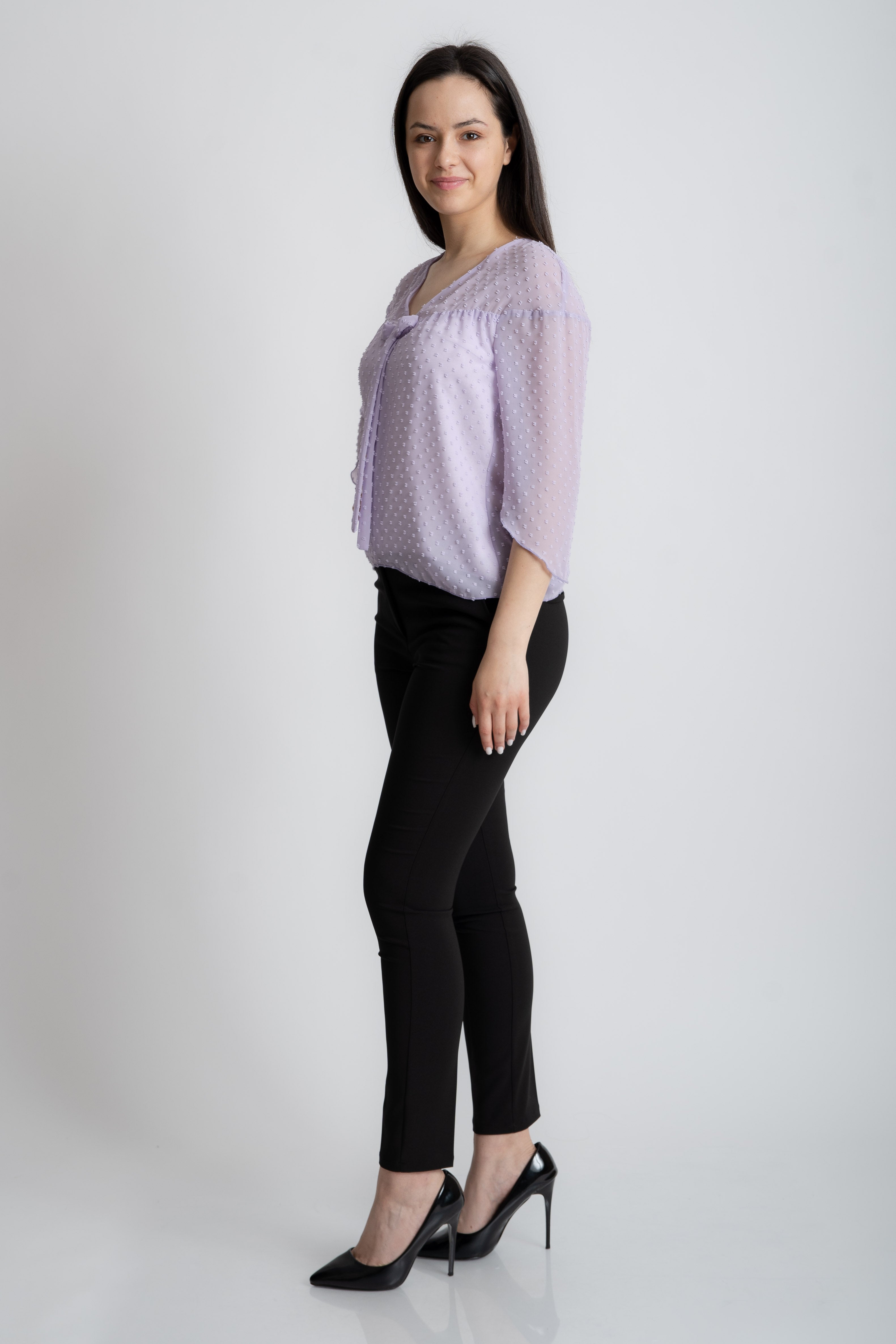 Bluza din viscoza lila