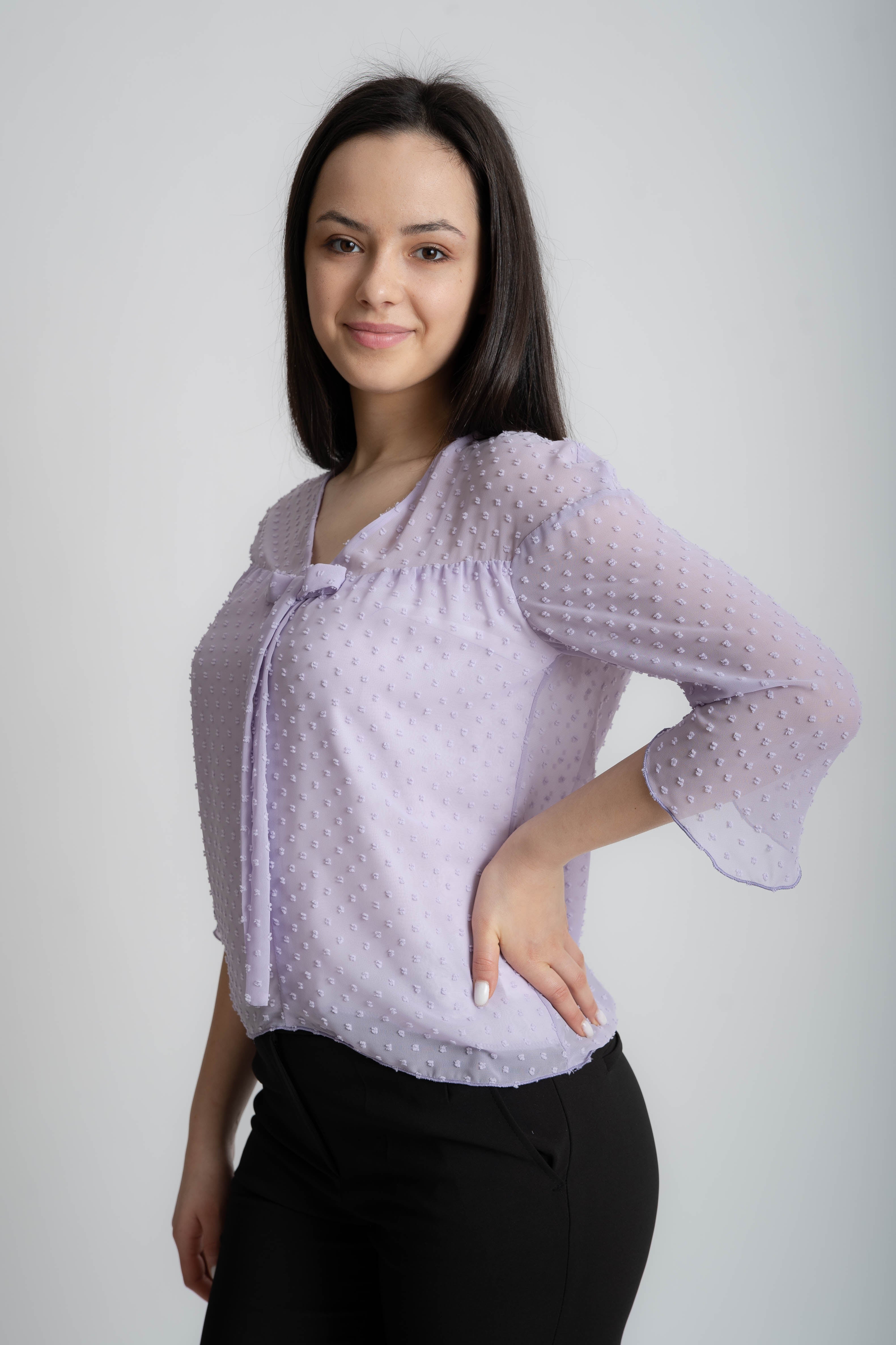 Bluza din viscoza lila