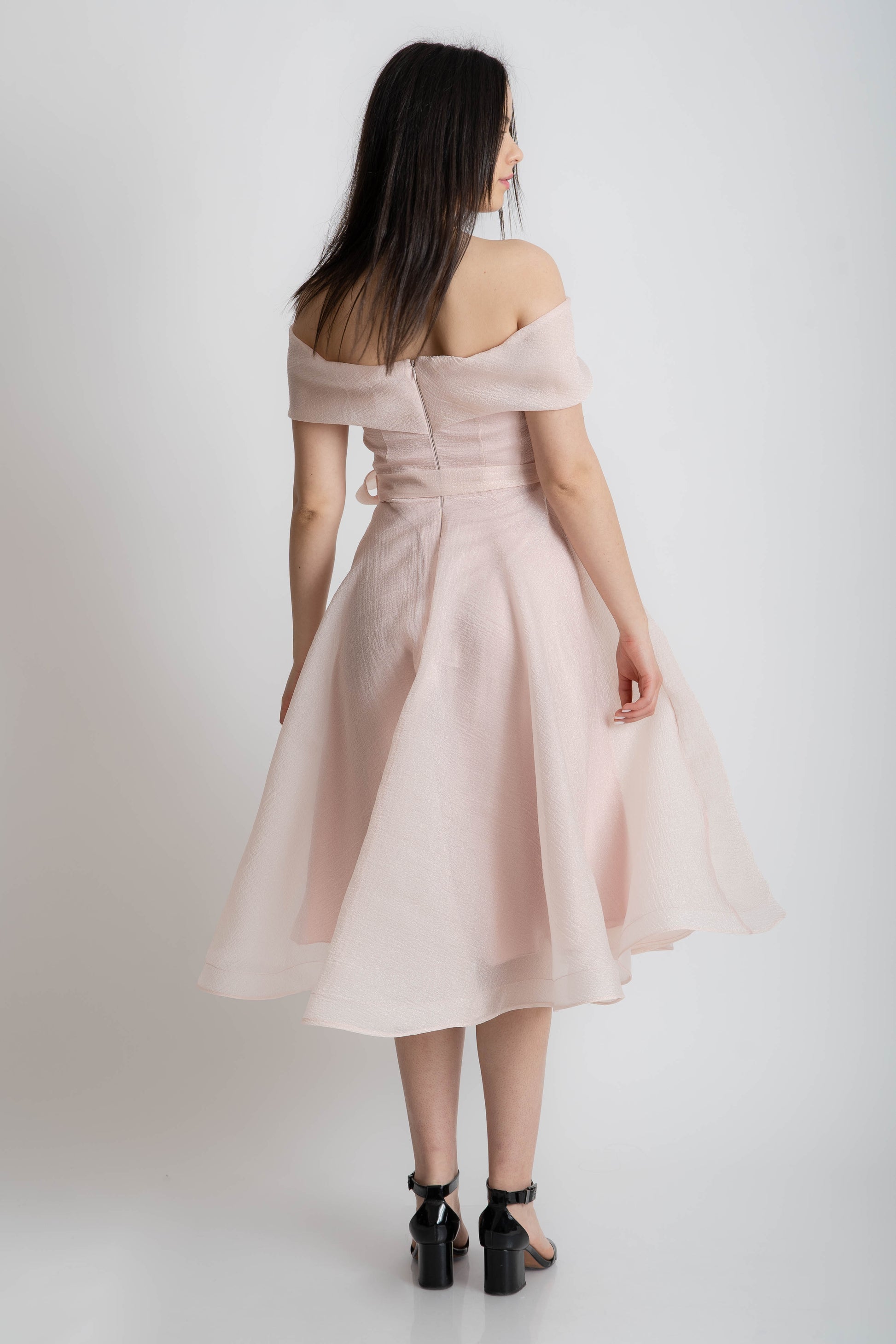 Rochie eleganta de nunta si nasa roz