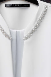 Sacou cu accesorii, alb