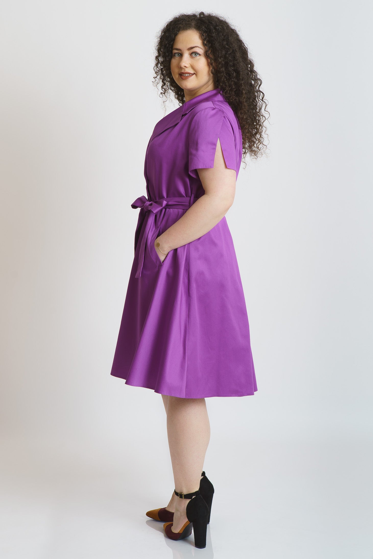 Rochie larga, mov