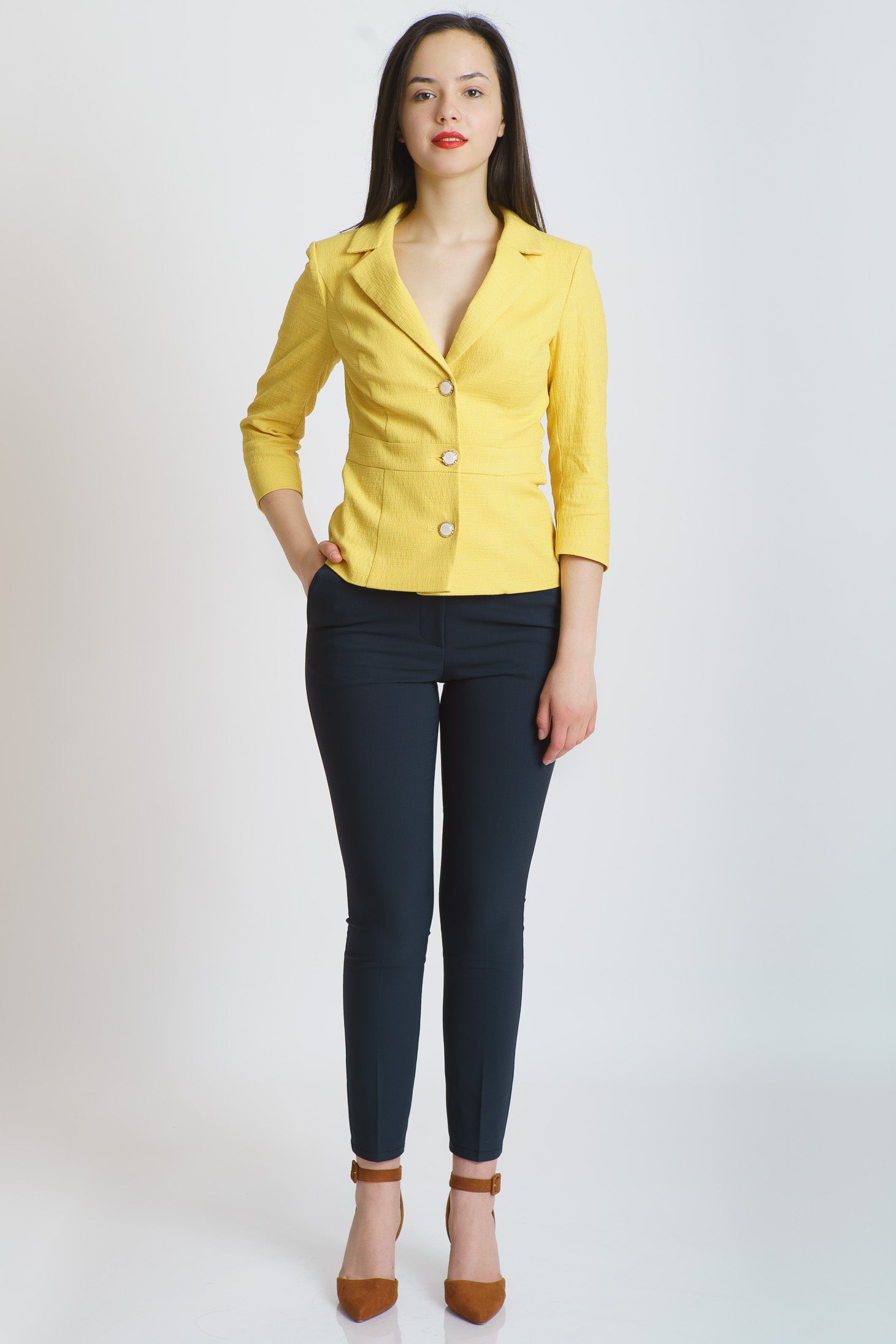 sacou galben elegant