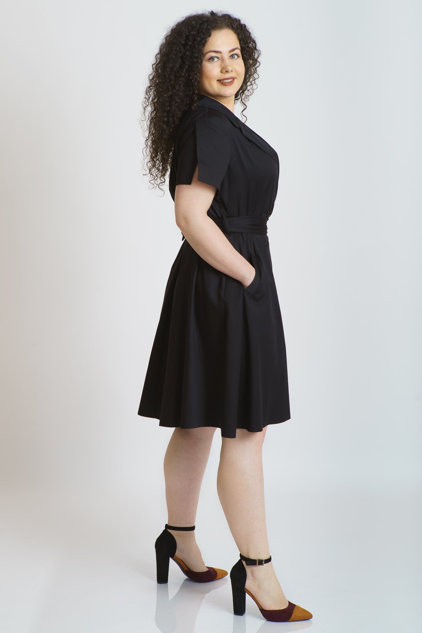 Rochie neagra doliu