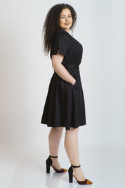 Rochie neagra doliu