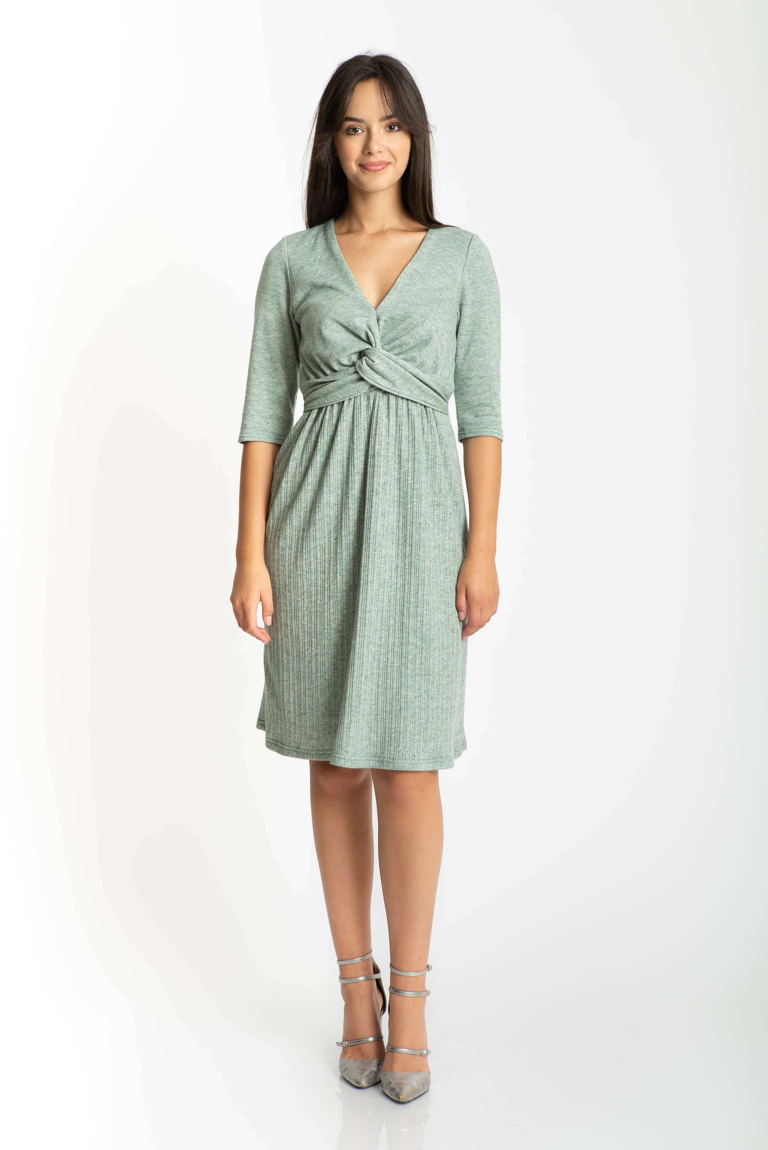 Rochie din jersay, vernil