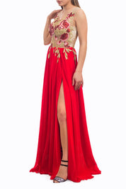 Rochie din voal cusută manual Rochie R800251 