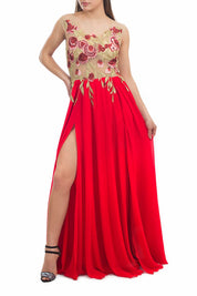 Rochie din voal cusută manual Rochie R800251 