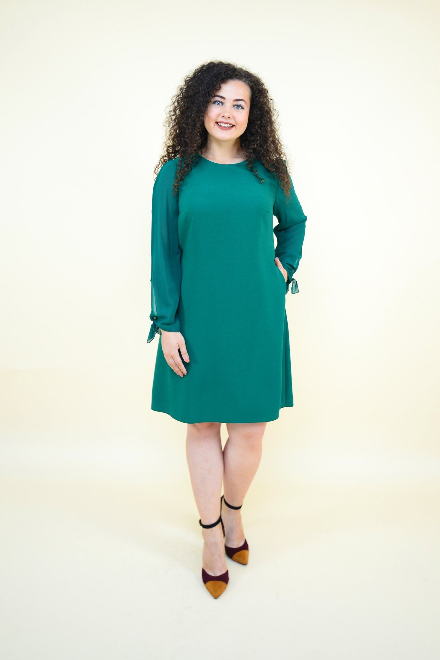 Rochie din voal, verde Rochie R80139 