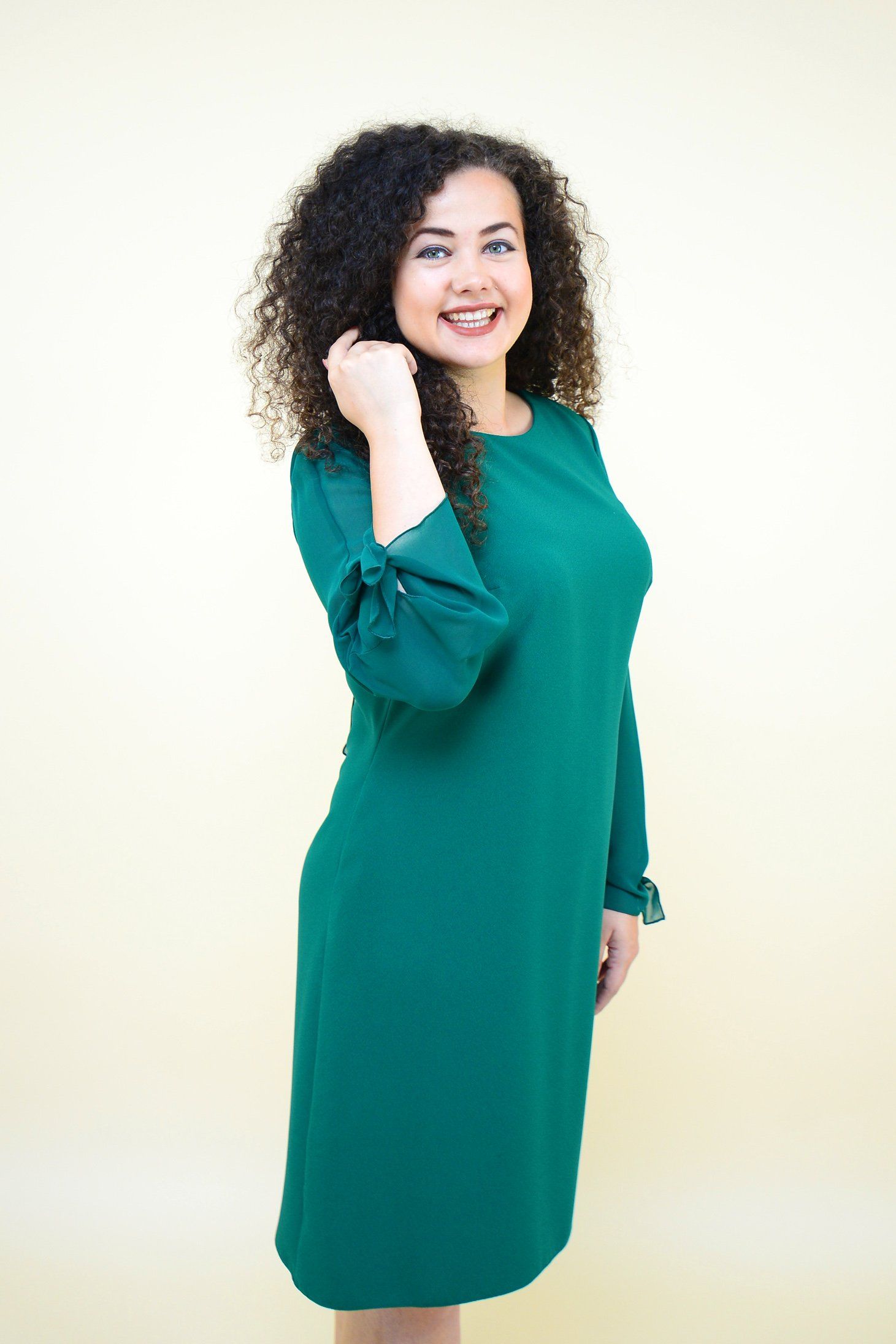 Rochie din voal, verde Rochie R80139 